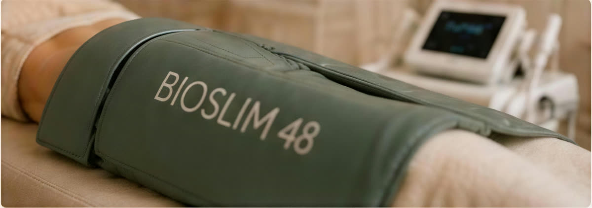 BioSlim 48-wrap om de benen tijdens de Slim & Shape behandeling