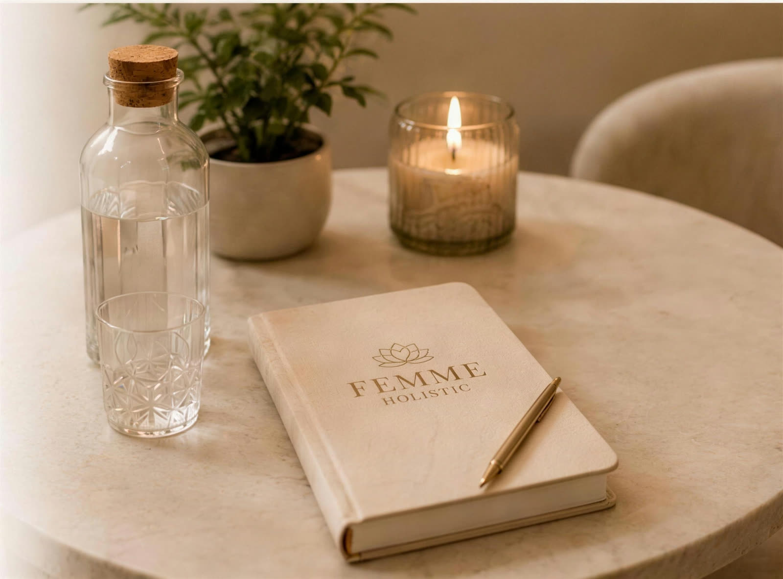 Supplementen en voeding voor hormonale balans bij Femme Holistic